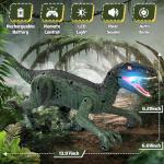 Rcfunkid Dinosaur Toys for Kids, 2.4GHz Remote Control Dinosaur with Walking, Realistic Sounds, Demo Mode, Rechargeable Jurassic Toys for 3-5, 5-7, 8-12, Birthdays, Parties, Christmas, Children’s Day