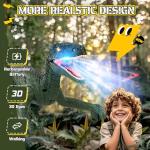 Rcfunkid Dinosaur Toys for Kids, 2.4GHz Remote Control Dinosaur with Walking, Realistic Sounds, Demo Mode, Rechargeable Jurassic Toys for 3-5, 5-7, 8-12, Birthdays, Parties, Christmas, Children’s Day