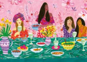 Wonder Forge Ladies' Brunch 1000 Piece Jigsaw Puzzle for Adults | Unique, Perfectly-Fitting Pieces | Fun, Vibrant Imagery | Amazon Exclusive