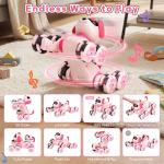 HuiJuKeJi Smart Interactive Robot Dog Toy - Easy Programmable Remote Control Robotic Pet with Gesture Sensing 8WD 360° Stunts, LED Eyes Dancing & Music RC Cars, Birthday Gift for Kids Ages 3-8