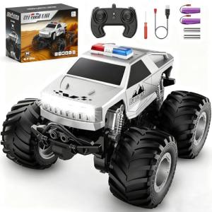 Amilacily Remote Control Car, All Terrain Remote Control Truck, RC Cars with 360 Degree Spins, Pickup-Style Toy Car with Light, Rechargeable RC Truck for Boys Girl Kids 4-7 8-12 6-8