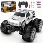 Amilacily Remote Control Car, All Terrain Remote Control Truck, RC Cars with 360 Degree Spins, Pickup-Style Toy Car with Light, Rechargeable RC Truck for Boys Girl Kids 4-7 8-12 6-8