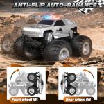 Amilacily Remote Control Car, All Terrain Remote Control Truck, RC Cars with 360 Degree Spins, Pickup-Style Toy Car with Light, Rechargeable RC Truck for Boys Girl Kids 4-7 8-12 6-8