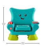 Fisher-Price Laugh & Learn Toddler Learning Toy Smart Stages Chair, Teal, Music Lights & Activities for Ages 1+ Years, Multilanguage Version