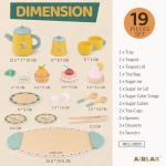 Tea Sets for Toddlers 3-5 Girl Birthday Gift 3 Year Old Princess Party Wooden Play Food Toy Sets for Kids Kitchen Accessories Age 3 4 5 6 Wood Educational Toys