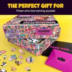 QUOKKA 1000 Piece Puzzle for Adults and Teens – Desert Whirl Adult Jigsaw Puzzles with Hidden Secrets & Audio Story – Detailed Visual Puzzle Game for Focus & Relaxation with Twist – FSC Certified Gift