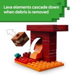 LEGO Minecraft The Nether Lava Battle Toy and Playset - Building Minecraft Toy for Kids, Ages 6+ - Alex, Wither Skeleton, Blaze and Strider Figures for Pretend Play - Gift Idea for Birthdays - 21266