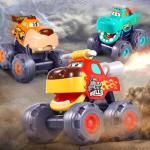 OCATO Car Toys for 1 Year Old Boy Gifts, Pull Back Monster Truck Toy Cars for Toddlers 1-3, 1 2 3 One Year Old Boy Birthday Gift 1st Vehicles Kids Stocking Stuffers Toddler Baby Boys Toys 12-18 Months
