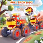 OCATO Car Toys for 1 Year Old Boy Gifts, Pull Back Monster Truck Toy Cars for Toddlers 1-3, 1 2 3 One Year Old Boy Birthday Gift 1st Vehicles Kids Stocking Stuffers Toddler Baby Boys Toys 12-18 Months