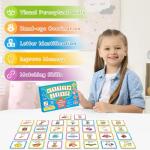 CVC Word Games Kindergarten, Memory Games for Kids Ages 4-8 & Matching Games for Toddlers 3-5, 60 PCS Phonics Games Flash Cards, Educational Toys Homeschool Supplies for Boys and Girls