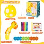 KETIEE Drawing Projector for Kids, Tracing and Drawing Projector Toy with Light, Children Smart Projector Sketcher, Kids Art Projector with 72 Stencils for Boy Girl 3-8 Years Old (Yellow)