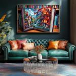 Magical Storybook Jigsaw Puzzles 1000 Pieces Fantasy World Landscape Puzzles for Adults 1000 Pieces with Letters on Back Hard Colorful Impossible Difficult Challenging Family Puzzle (27.5"X19.6")