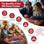 300 Piece Jigsaw Puzzle for Adults – Night Car Life - Challenging Puzzle Game, Unique Artwork, Gift for Birthday, Home Decor, Fun for Family Entertainment(20.5" x 15")