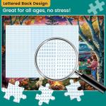 300 Piece Puzzle for Adult,Fall RV Camping Puzzle for Kids Adult Seniors,Jigsaw Puzzle with Moon Campfire Night for Kids Ages 10-12,Gifts Halloween Thanksgiving Christmas Family Games Lovers,20.5*15In