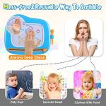 Smasiagon Magnetic Drawing Board for Kids - Toddler Toys for Age 1-2 Boys Girls - Educational Learning Toys for 1 2 3 Year Old Baby Birthday Gifts (Blue)