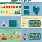 STEM Board Games Educational Learning Toys, Brain Teasers Puzzles Logical Road Builder, Montessori Preschool Birthdays Gifts for Kids Ages 3-8 Year Old, Super Large with 8 Boards