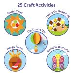 Skillmatics Scissor Skills Activity Book - Snip Snip, 25 Fun Cutting & Creative Activities for Preschoolers, 2 Child-Safe Scissors, Fine Motor Skills, Felt Craft Kit, Gifts for Kids Ages 3, 4, 5, 6, 7