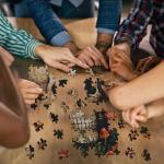 Vintage Mushroom 1000 Piece Puzzle for Adults, PICKFORU Horror Jigsaw Puzzles Skeleton Skull, Colorful Wildflower Puzzles for Adults, Terror Skull Puzzle as Mushroom Art