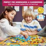 Number Hunter Math Board Game – Addition & Subtraction Adventure for Kids Ages 4-8 – Fun Educational STEM Game for Kindergarten, 1st-3rd Grade, Homeschool & Family Game Night