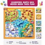 Number Hunter Math Board Game – Addition & Subtraction Adventure for Kids Ages 4-8 – Fun Educational STEM Game for Kindergarten, 1st-3rd Grade, Homeschool & Family Game Night