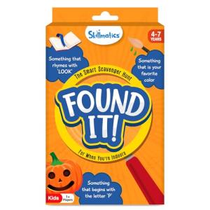 Skillmatics Scavenger Hunt Card Game - Found It, Educational Learning Toys, Perfect for Home, School, Travel, Playdates & Party Games, Gifts for Kids and Families, for Ages 4, 5, 6, 7