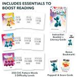 Popped! Reading Game - Learn Reading Skills in Weeks - Exciting Phonics Game for Kids Ages 4-9 - CVC Educational Game Must Haves for Preschool, Kindergarten, 1st - 3rd Grade