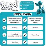 Popped! Reading Game - Learn Reading Skills in Weeks - Exciting Phonics Game for Kids Ages 4-9 - CVC Educational Game Must Haves for Preschool, Kindergarten, 1st - 3rd Grade