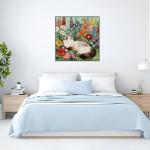 Saralluna Puzzle for Adults 1024 Pieces, Flowers Embroidered Floral Garden Cat Jigsaw Puzzle, Challening Impossible Difficult Hard Fun 1024 Pieces Jigsaw Puzzles for Adults