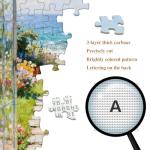 PQIKTUV Jigsaw Puzzles 1000 Pieces for Adults Letters on Back Nature Landscape Puzzle Wall Decor Impossible Puzzle Gift for Valentine Friends Parents(27.56x19.7 Inch)