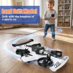 SUPAICAR 2-in-1 RC Airplane & Drift Car – Remote Control Drone Glider with One-Key Takeoff, 360° Flips, Orbit & Headless Mode – Durable EPP Foam, 2 Batteries (30+ Mins Play) – Great Gift for Kids & Beginners