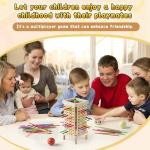 Pinshoon Montessori Game Wooden Board Game, Multiplayer for Kids 4-8, Math Educational, Fine Motor Skill Toy for Girls Boys, Classic Fun Games for Age 3 4 5 6 7 8 Girls Boys Gifts (Regular)