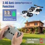 SUPAICAR 2-in-1 RC Airplane & Drift Car – Remote Control Drone Glider with One-Key Takeoff, 360° Flips, Orbit & Headless Mode – Durable EPP Foam, 2 Batteries (30+ Mins Play) – Great Gift for Kids & Beginners