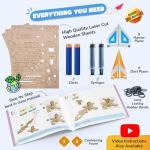 Smartivity DIY 2in1 Hydraulic Airplanes & Darts Launcher STEM Toy for Kids Ages 6 to 14 Years I Christmas, Birthday Gifts for Smart Kids | DIY Science Kit for Boys & Girls 6, 8,10,12,14 Years Old