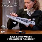 Lego Star Wars Star Destroyer & TIE Interceptor - Lego Star Destroyer Executor with Lego Tie Fighter Polybag, Super Star Destroyer Lego Set (75356 & 30685)