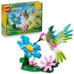 LEGO Creator 3 in1 Wild Animals: Colorful Hummingbird Building Toy for Girls, Boys, & Kids, Ages 8+ - Build a Bird, Butterfly, or Tropical Fish - Gift Idea for Birthdays - 31384