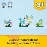 LEGO Creator 3 in1 Wild Animals: Colorful Hummingbird Building Toy for Girls, Boys, & Kids, Ages 8+ - Build a Bird, Butterfly, or Tropical Fish - Gift Idea for Birthdays - 31384