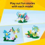 LEGO Creator 3 in1 Wild Animals: Colorful Hummingbird Building Toy for Girls, Boys, & Kids, Ages 8+ - Build a Bird, Butterfly, or Tropical Fish - Gift Idea for Birthdays - 31384
