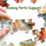 Colorful Fish Puzzles for Adults 1000 Pieces, Impossible Flower Fish Jigsaw Puzzles, Jewels Floral Animal Puzzle as Wall Decor