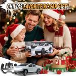 Vefercen RC Car Toys，All Terrain 2.4GHz RC Truck for Boys Aged 3-8, 8-12, Electric Vehicle Truck Toys for Kids, Birthday Gifts for Kids, Boys and Girls (Silver)