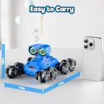 LNNKINE Robot Toys, 8-Wheel Stunt Remote Control Car with Auto-Demonstration, 360° Rotation, LED Eyes, Music, 2.4Ghz, All Terrain Rc Cars, Remote Control Robot for Boys 4-7 6-8 8-12