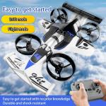 Racing car and drone combination, remote-controlled flying car, foam material. Features include one-key takeoff, stable hovering, racing mode, and 360° aerial flips. An ideal and fun birthday gift.