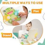 Math Manipulatives Number Counting Blocks for Kids Ages 3-5, Montessori Preschool Learning Toy with Arithmetic Cards, Frog Model Educational Gift for Toddlers Boys Girls