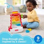 Fisher-Price Baby & Toddler Toy Drop Through Rock-a-Stack, Coin Drop Activity for Developmental Play Infants Ages 9+ Months