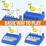 Yolscue Montessori Matching Letter Games,Educational Toys for 3-8 Year Olds Boys Girls,Alphabet Learning Toys for Kids Ages 3-8 Years,Birthday Party Gifts for 3-8 Year Olds Boys Girls(Navy Blue)