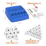 Yolscue Montessori Matching Letter Games,Educational Toys for 3-8 Year Olds Boys Girls,Alphabet Learning Toys for Kids Ages 3-8 Years,Birthday Party Gifts for 3-8 Year Olds Boys Girls(Navy Blue)