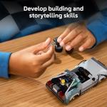 LEGO Speed Champions Time Machine from Back to The Future Building Toy for Kids - Pretend Play & Display Car Toy W/2 Build Modes for Boys & Girls, Ages 9+ - Gift Ideas for Birthdays & Fans - 77256