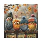 Autumn Bird Puzzles for Adults 1000 Piece Nature, Pretty Fall Landscape Art Jigsaw Puzzles Plant, Butterfly Dragonfly Warm Puzzle