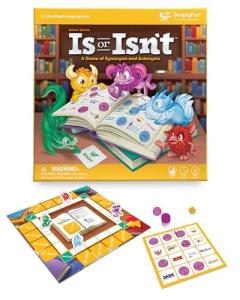 SimplyFun is or Isn’t - Expand Vocabulary Skills by Identifying Synonyms and Antonyms - an Engaging and Educational Bingo Game for Kids - for 2 to 5 Players, Ages 6 & Up