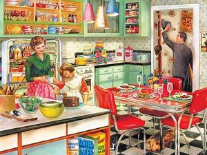 RoseArt - Puzzle Collector - Baking with Mom - 500 Piece Jigsaw Puzzle for Adults