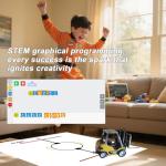 DAOGU mini RC Forklift Toy - 1:64 Alloy Remote Control Crane with Liftable Forks,STEM Educational Construction Vehicle for Kids Age 6-12,Christmas Birthday Gift(mini Forklift)